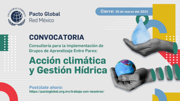 Vacante – Consultoría para la implementación de Grupos de Aprendizaje Entre Pares: “Acción climática ” y “Gestión Hídrica”