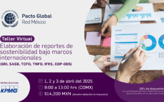 Taller: Elaboración de reportes de sostenibilidad bajo marcos internacionales (GRI, SASB, TCFD, TNFD, IFRS, COP-ODS)